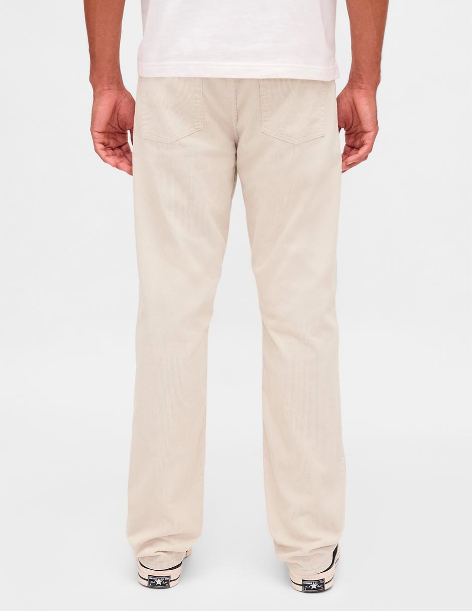Pantalón straight de algodón para hombre