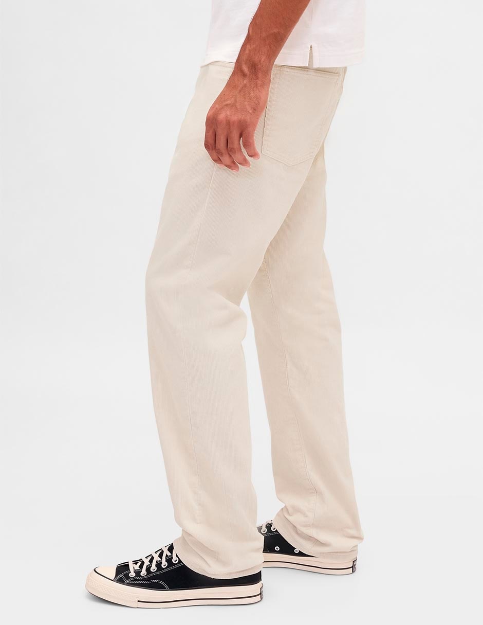 Pantalón straight de algodón para hombre