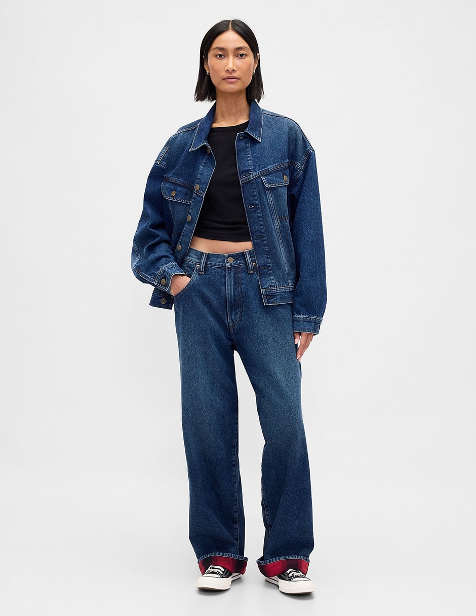Jeans baggy GAP x Stranger Things lavado obscuro para hombre