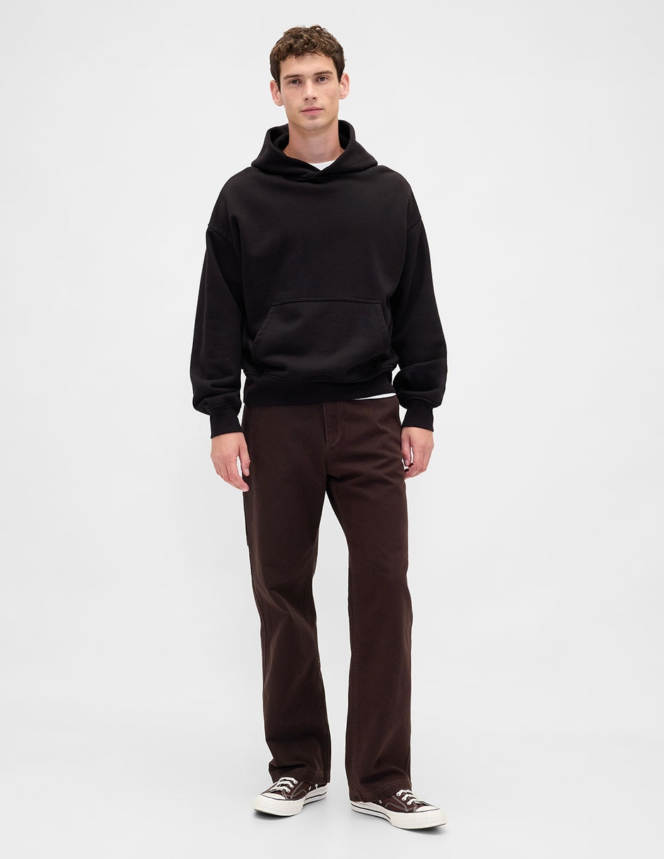 Pantalón recto de algodón para hombre