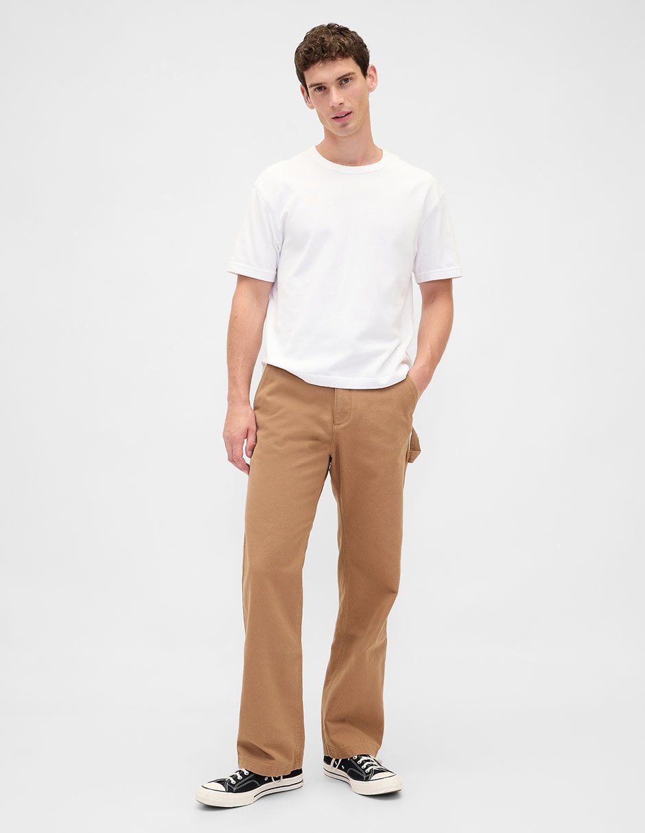 Pantalón recto de algodón para hombre 2