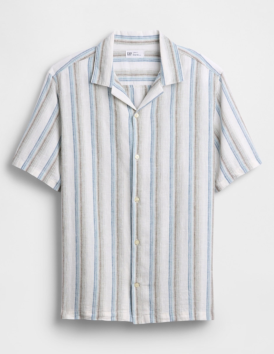 Camisa casual manga corta para hombre