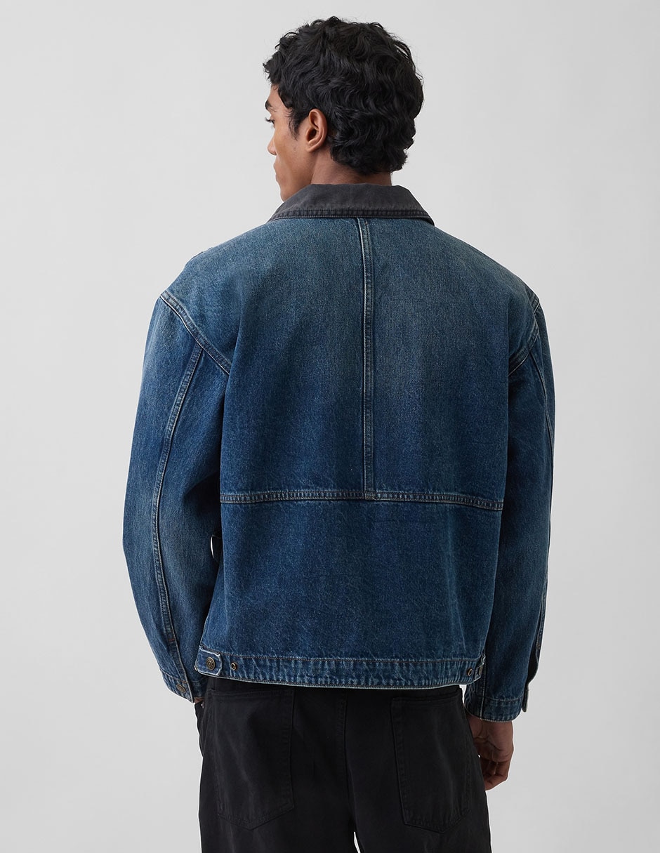 Chamarra denim de mezclilla para hombre