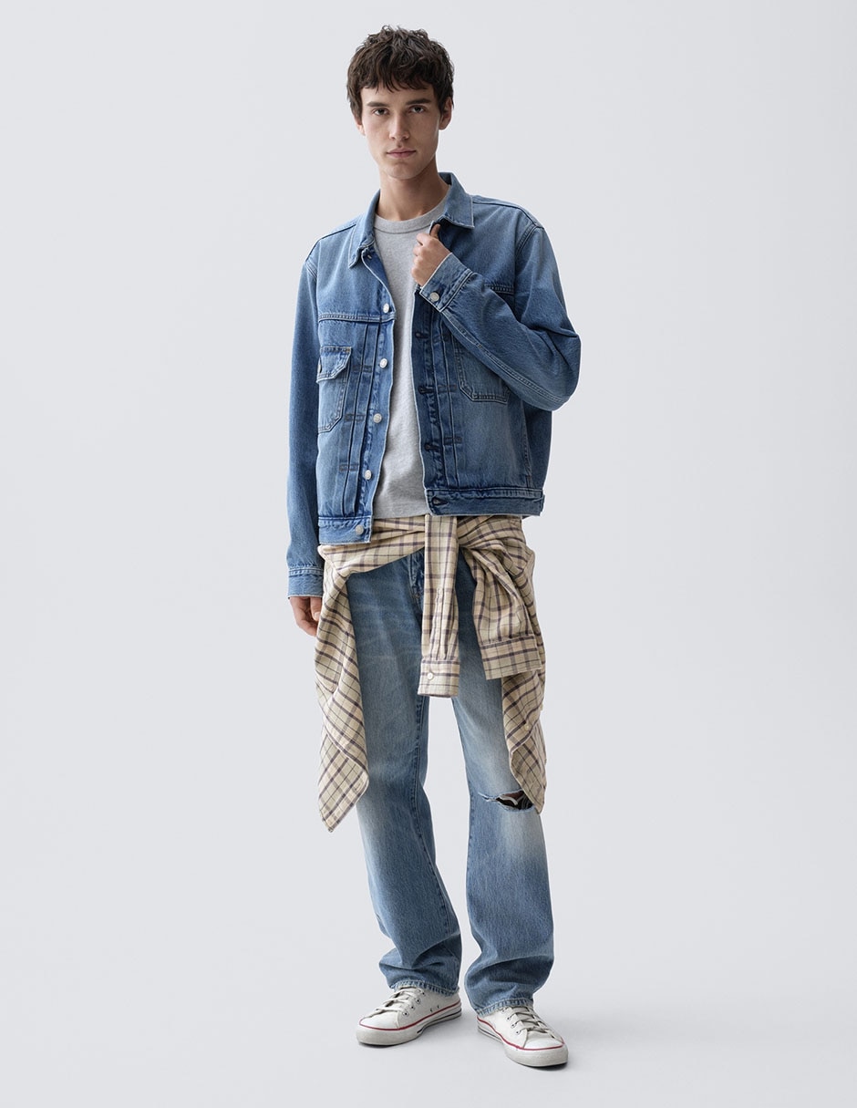 Chamarra casual con bolsillos para hombre 6