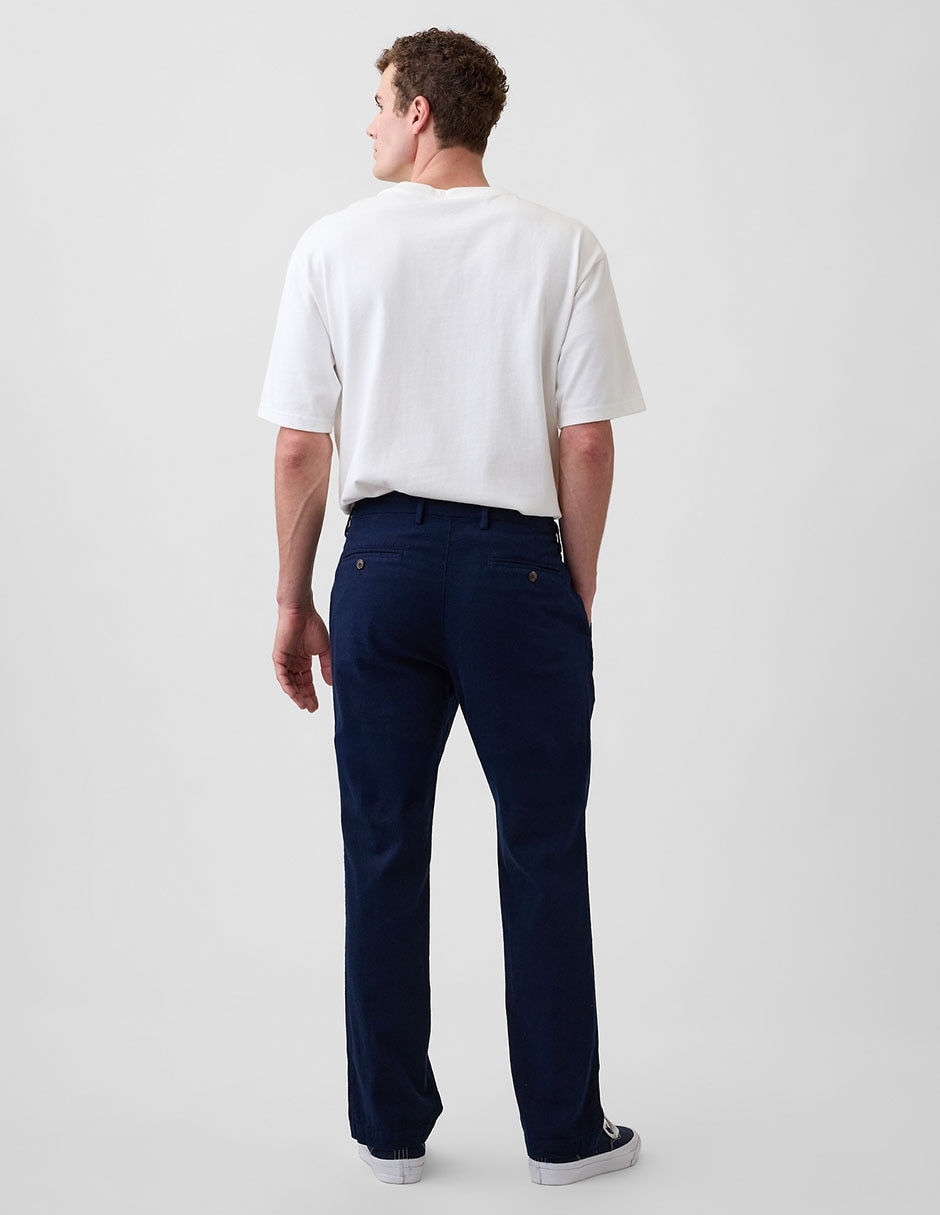 Pantalón straight de lino para hombre 5