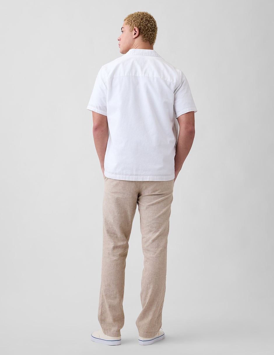 Pantalón straight de lino para hombre 5