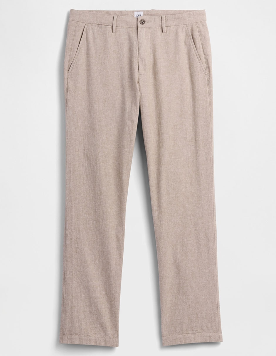 Pantalón straight de lino para hombre 6