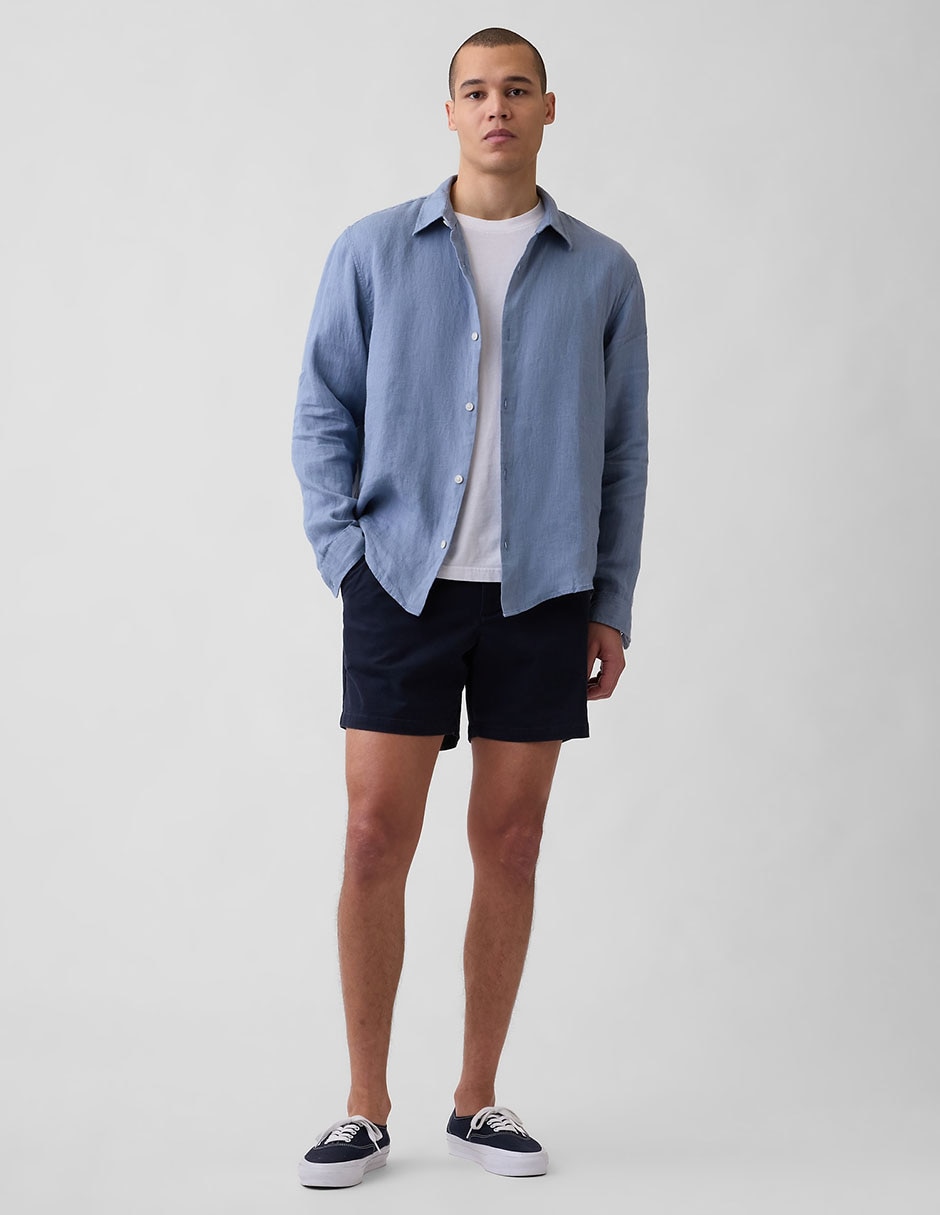 Camisa casual manga larga para hombre 2
