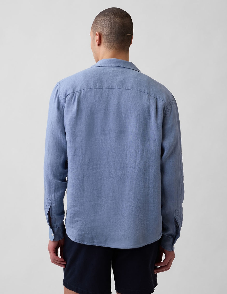 Camisa casual manga larga para hombre 3