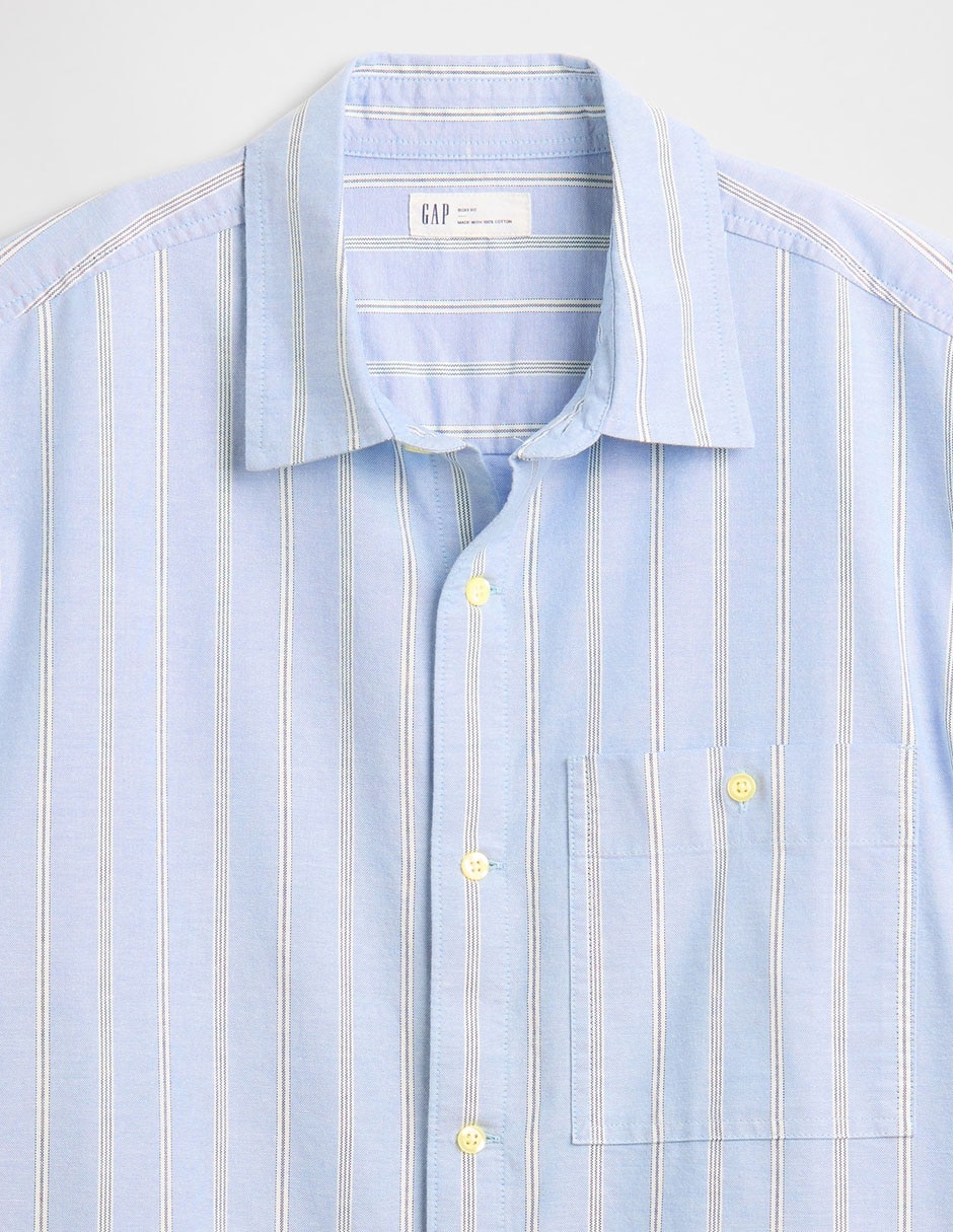 Camisa casual de algodón manga larga para hombre