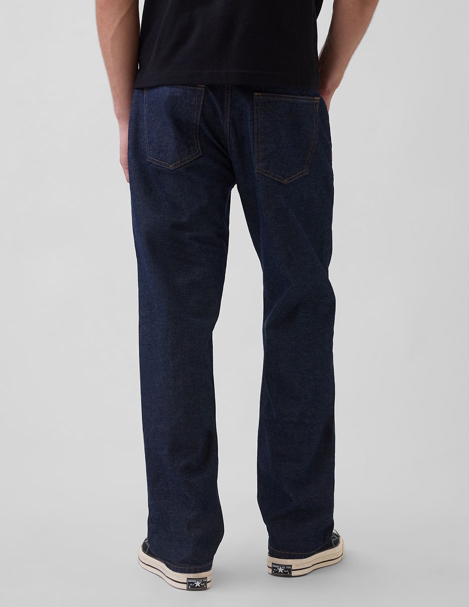 Jeans straight deslavado para hombre