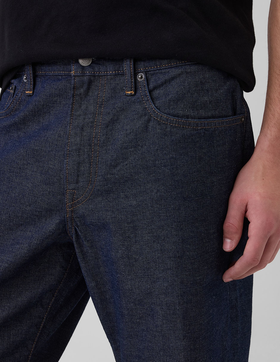 Jeans straight deslavado para hombre