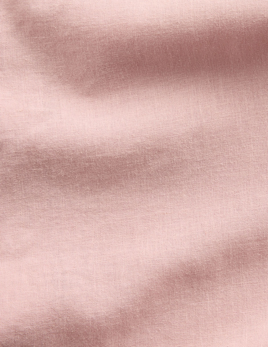 Camisa casual de lino manga corta para hombre