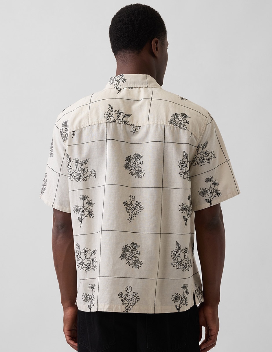 Camisa playa manga corta para hombre 4