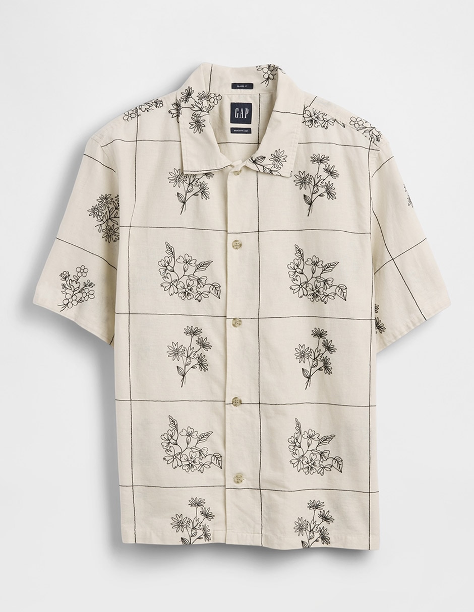 Camisa playa manga corta para hombre 2