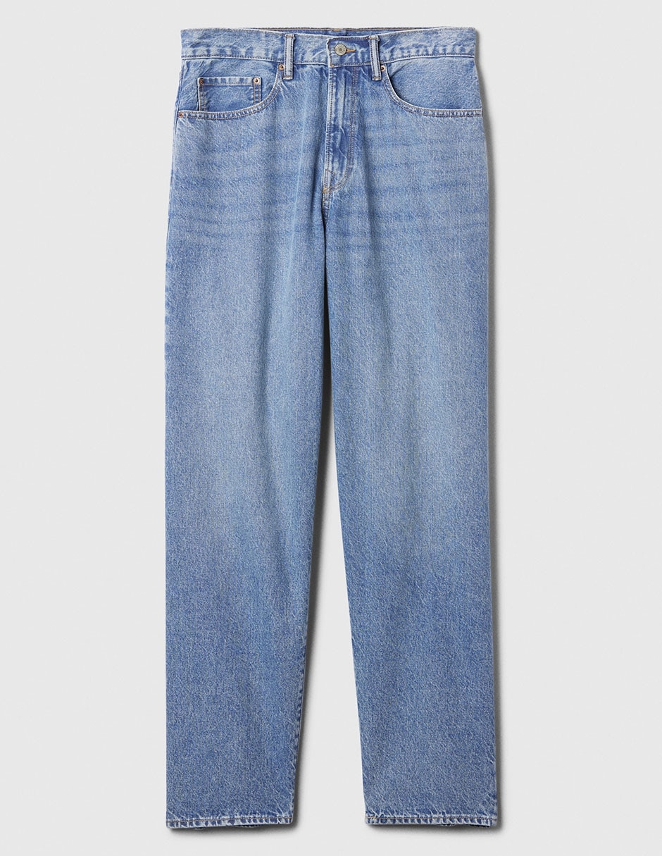 Jeans baggy lavado claro para hombre 5