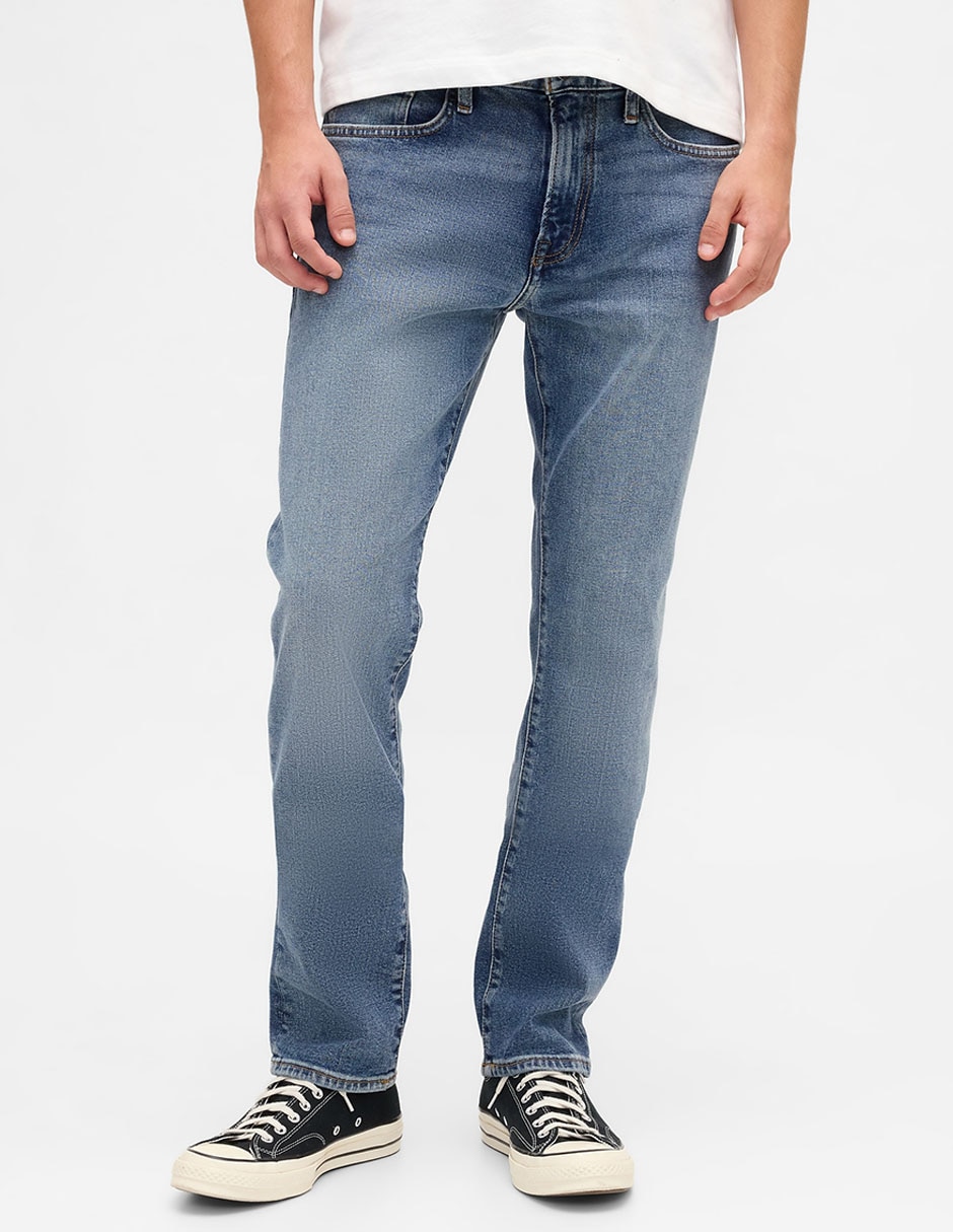 Jeans slim lavado stone wash para hombre