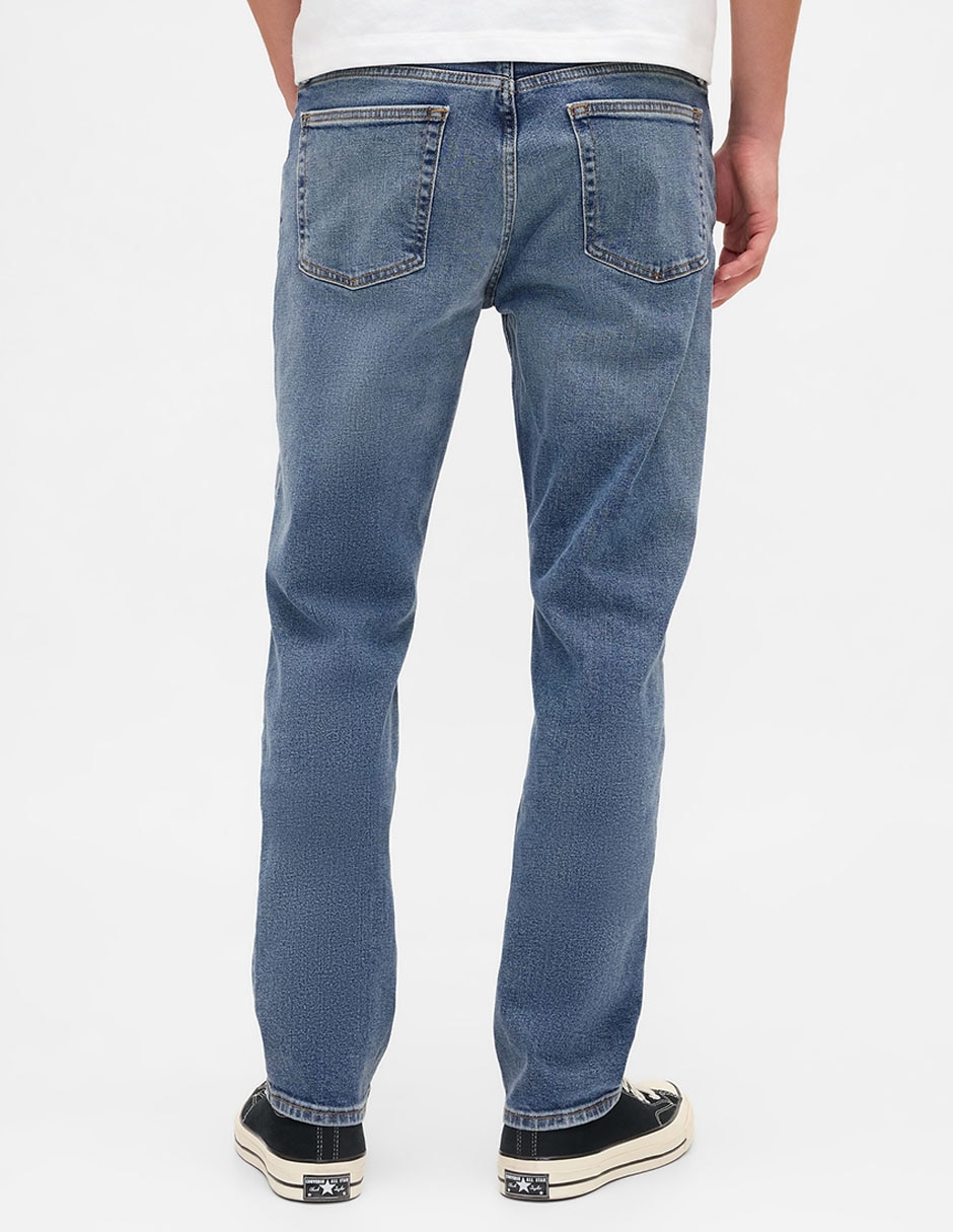 Jeans slim lavado stone wash para hombre