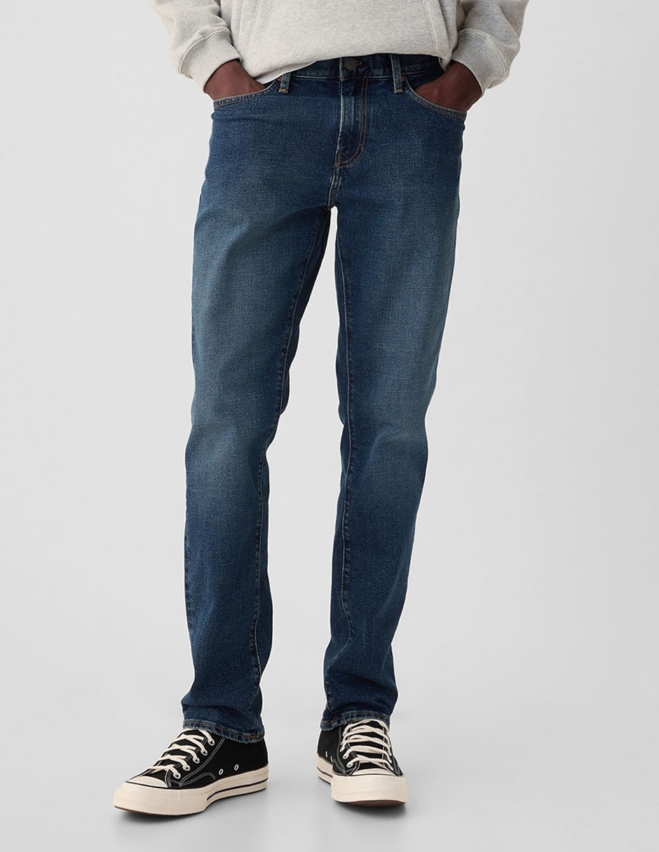 Jeans skinny deslavado para hombre