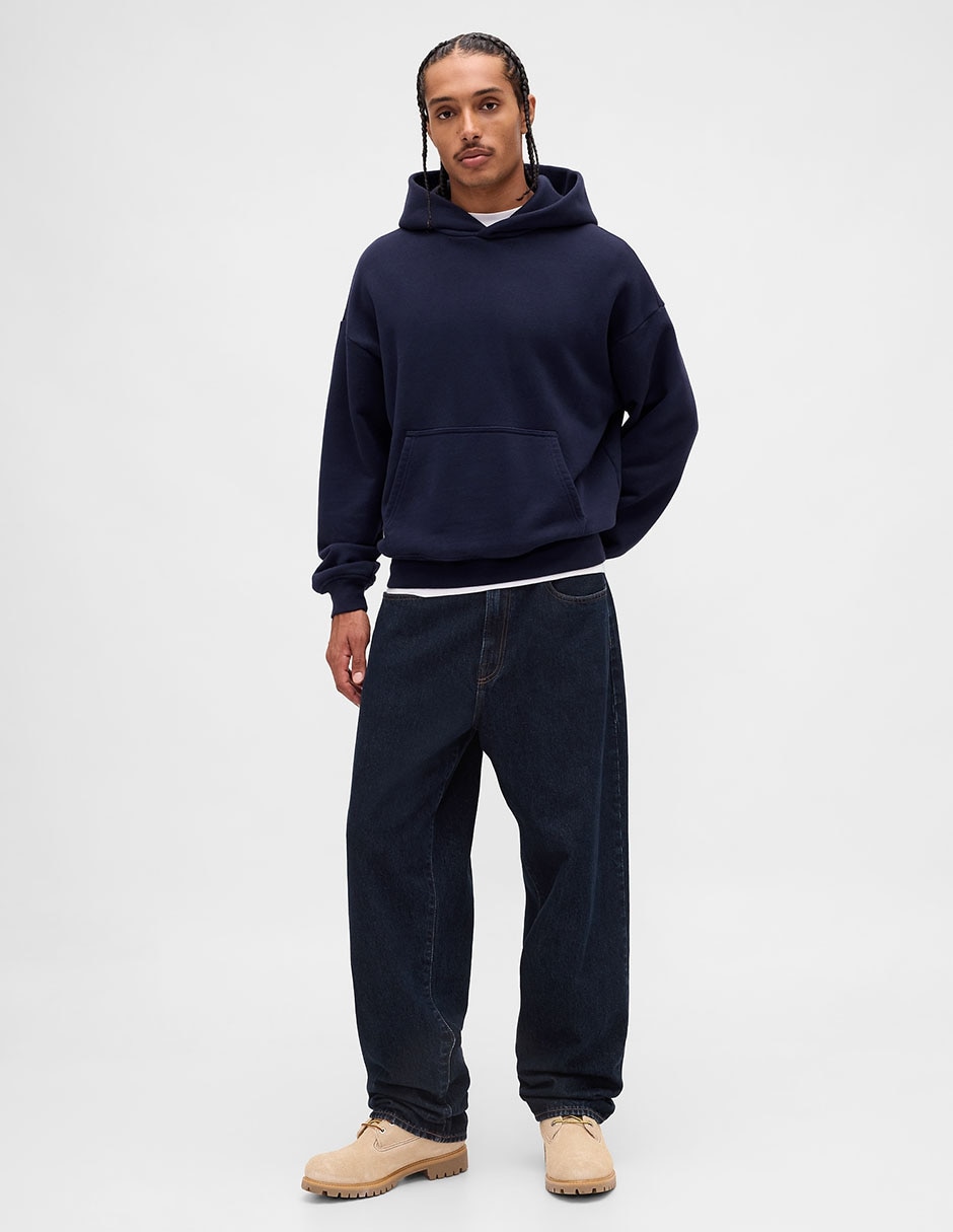 Jeans baggy lavado obscuro para hombre