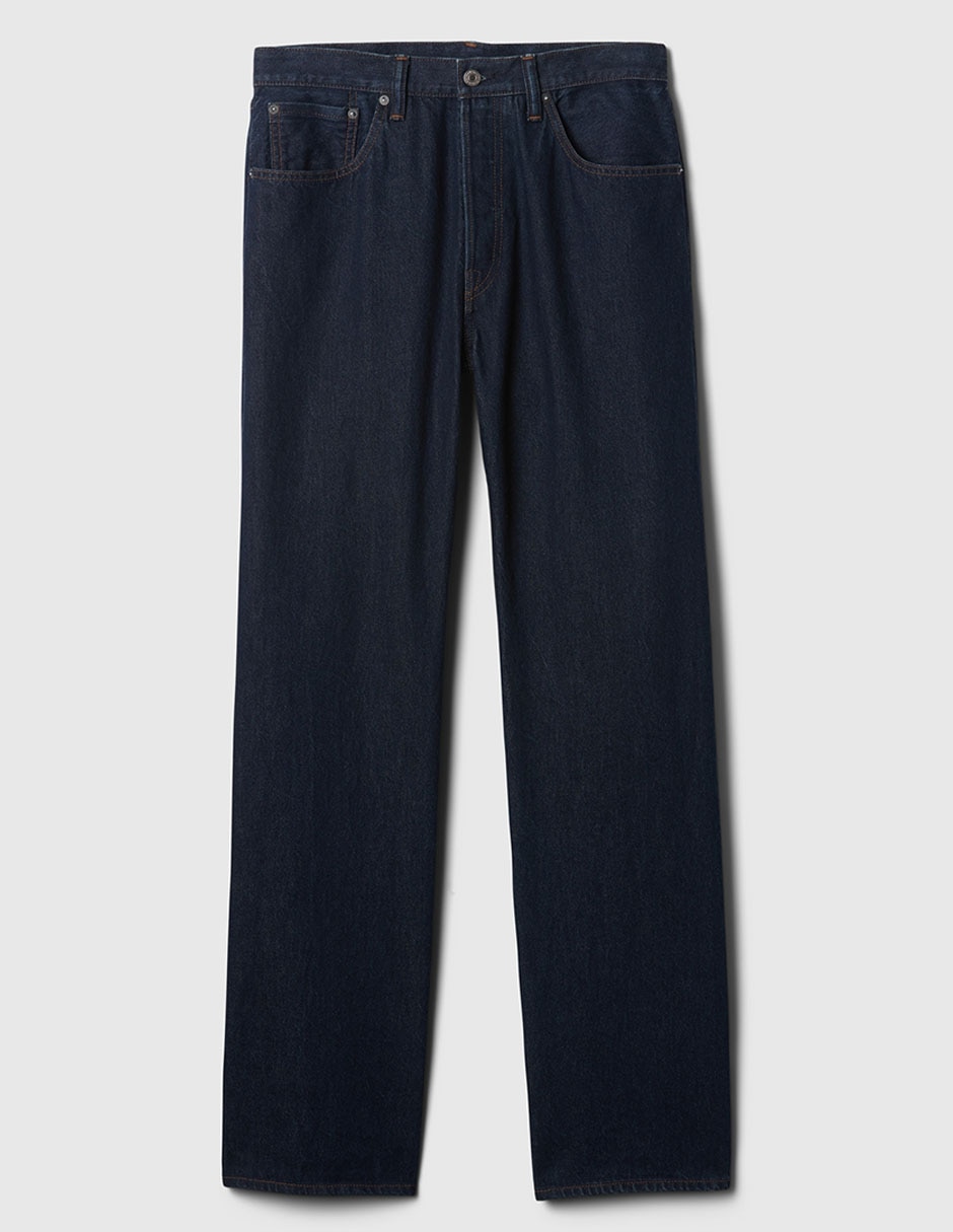 Jeans baggy lavado obscuro para hombre 7