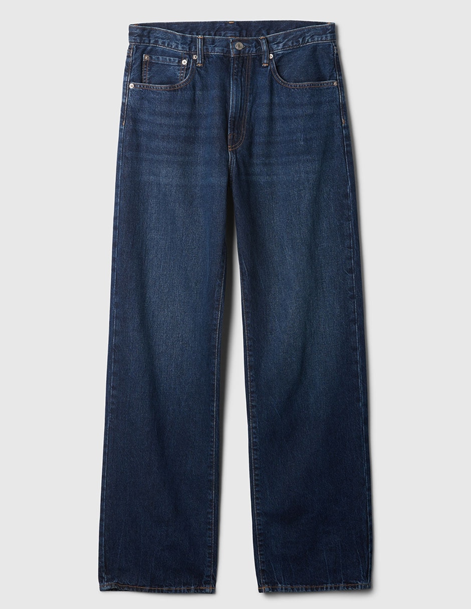 Jeans baggy deslavado para hombre