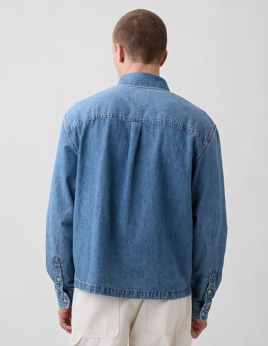 Camisa casual manga larga para hombre