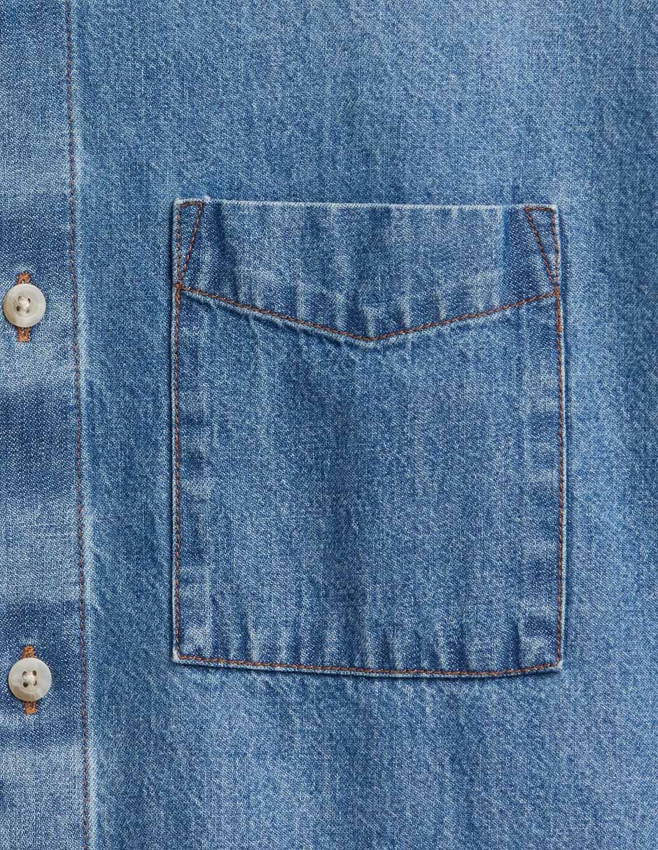 Camisa casual manga larga para hombre