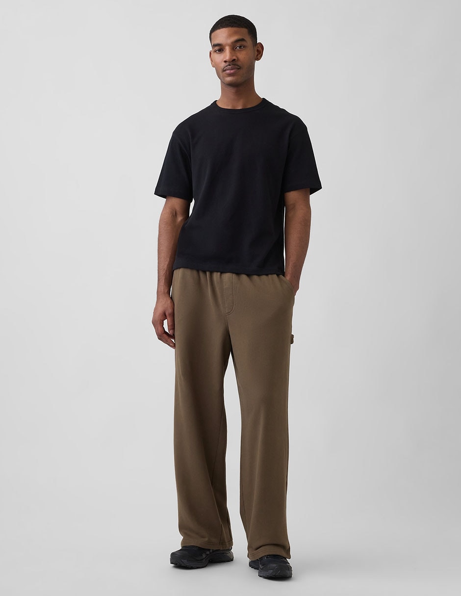 Pants straight con elástico para hombre