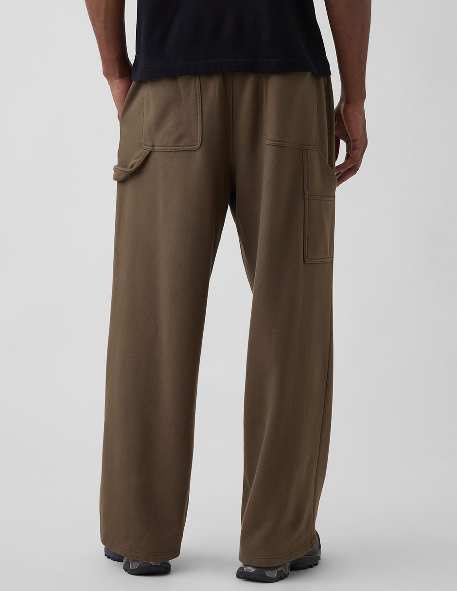 Pants straight con elástico para hombre