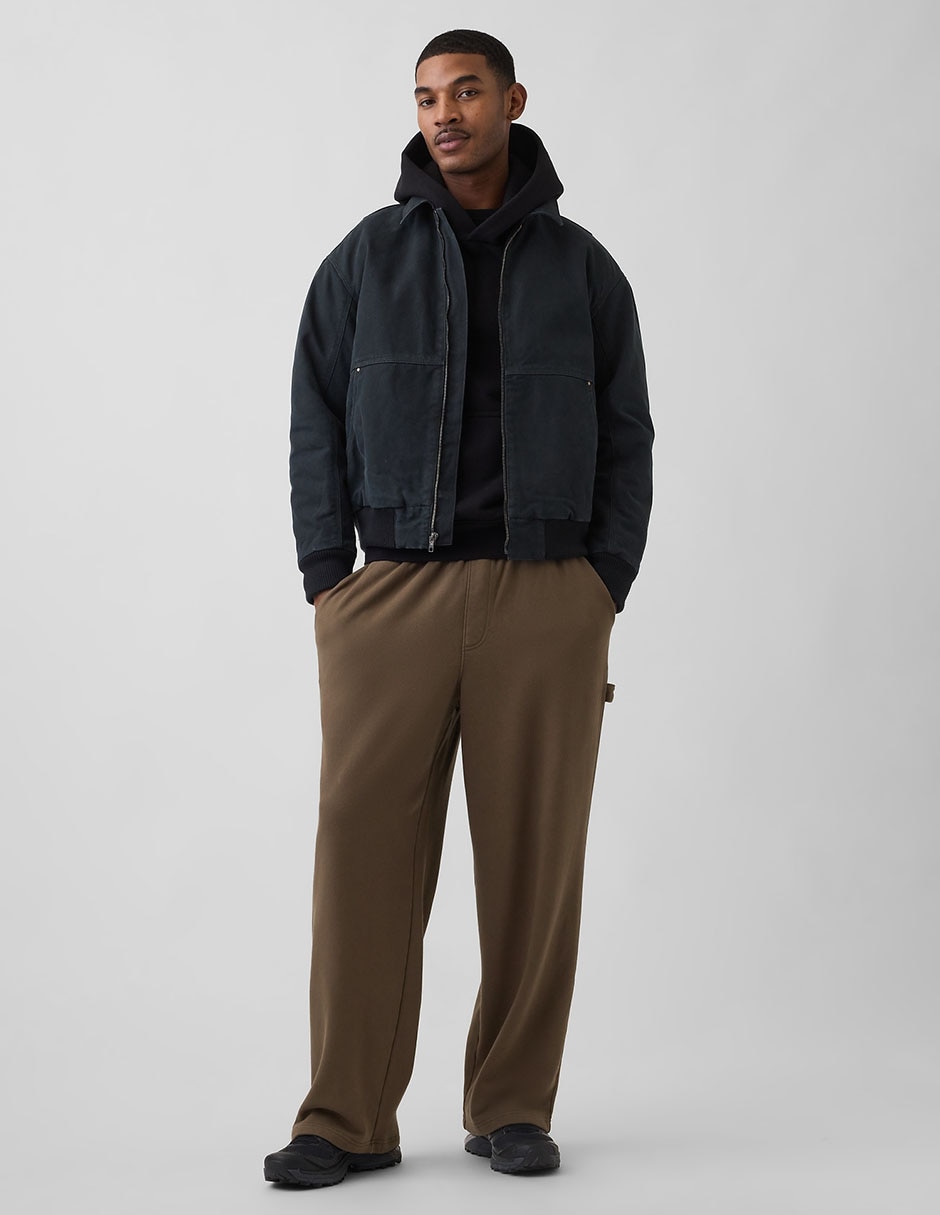 Pants straight con elástico para hombre