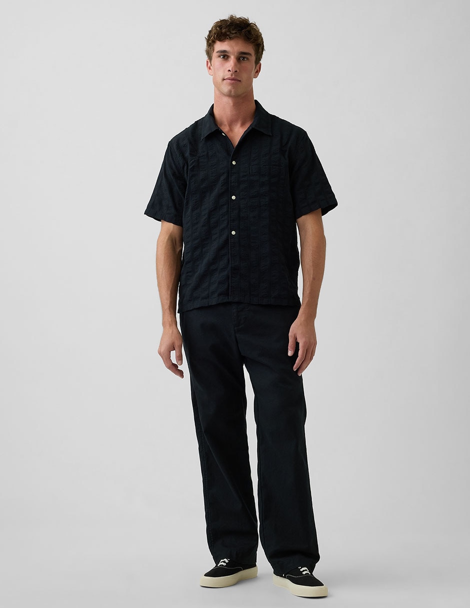 Pantalón straight de lino para hombre 5