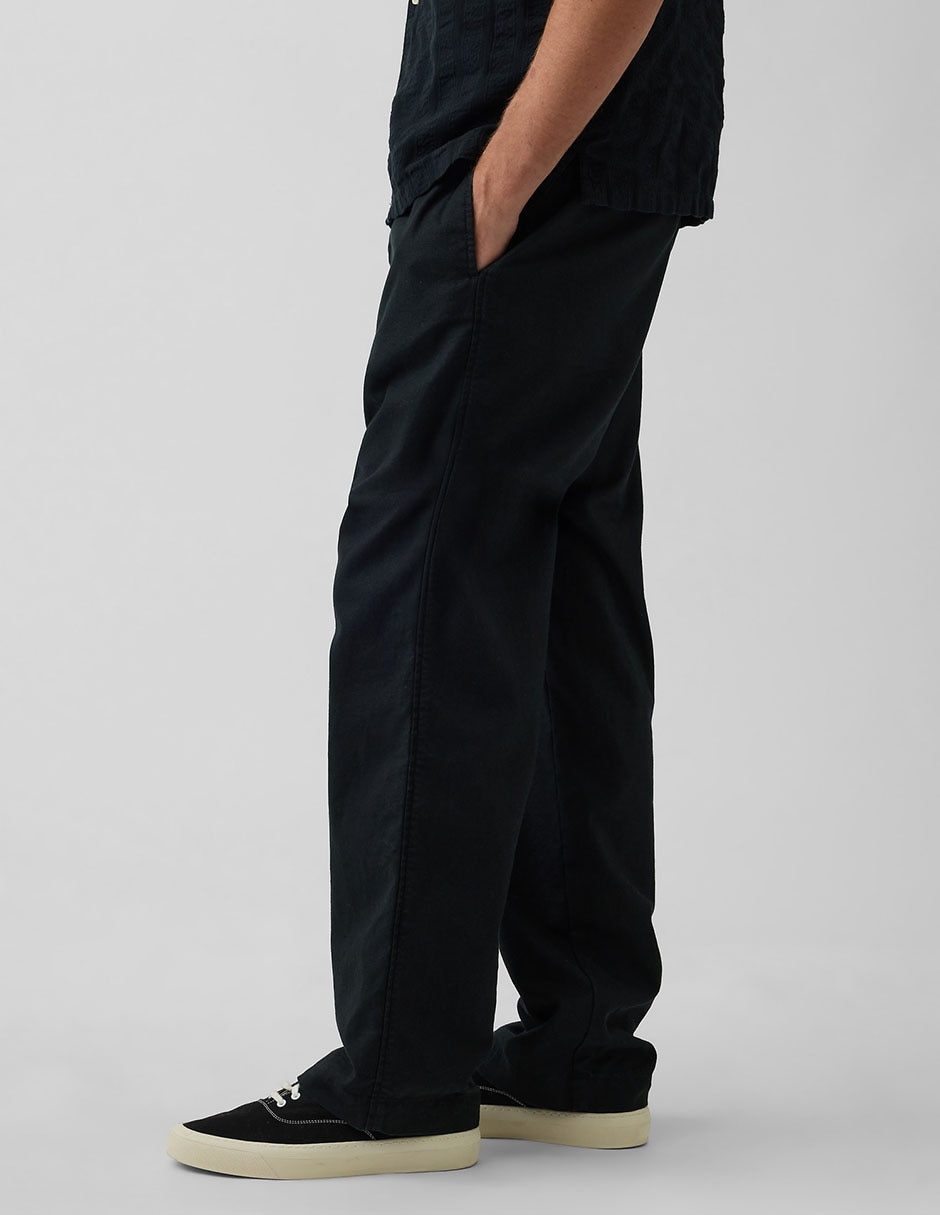 Pantalón straight de lino para hombre 4