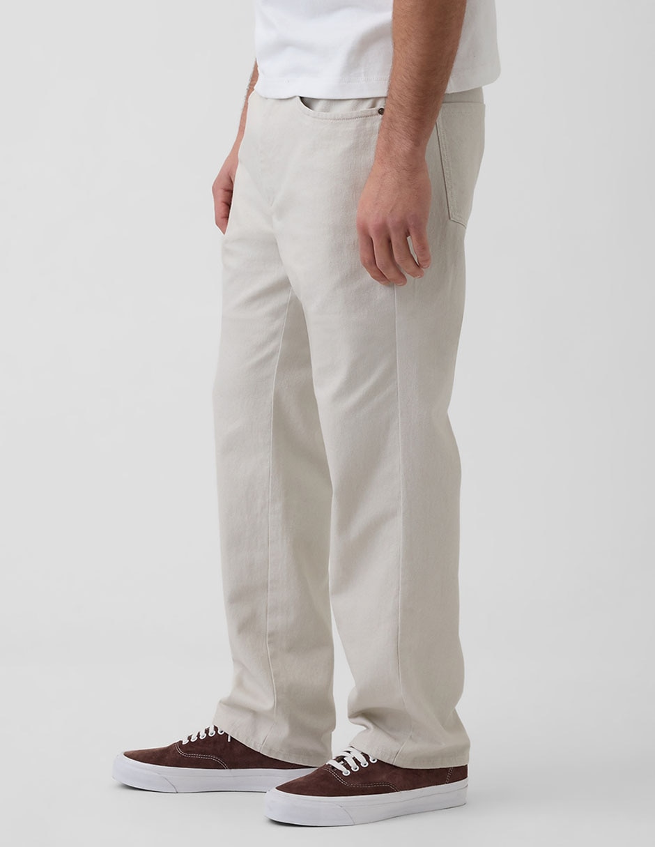 Pantalón straight de lino para hombre