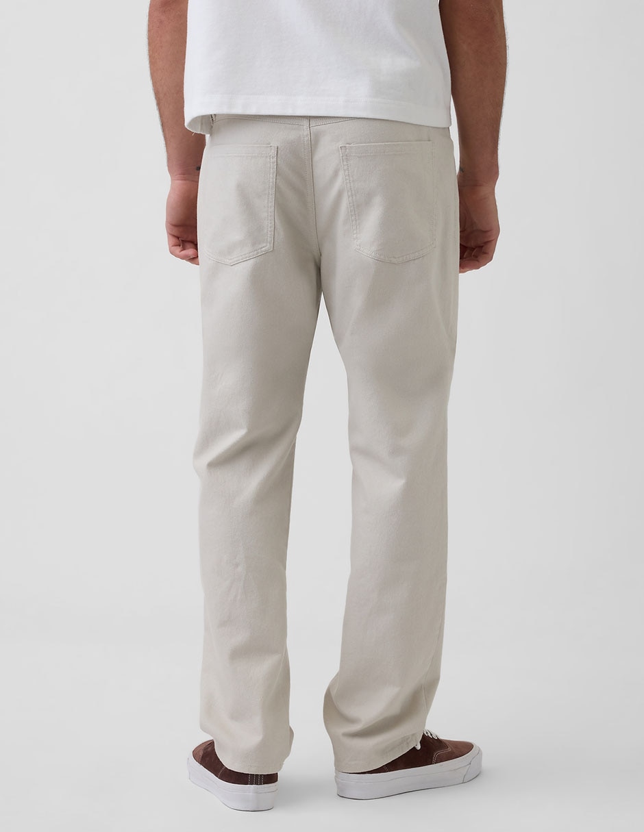 Pantalón straight de lino para hombre