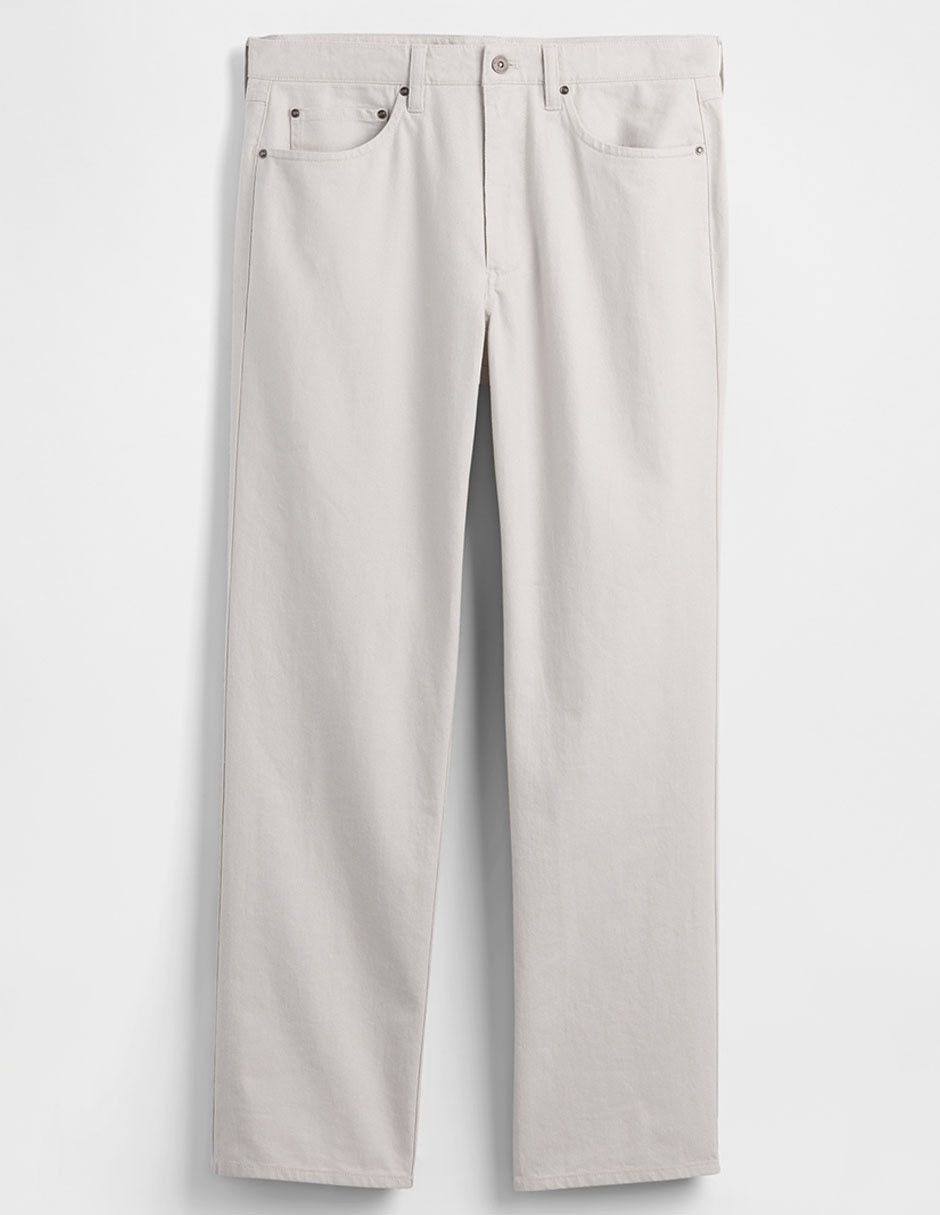 Pantalón straight de lino para hombre