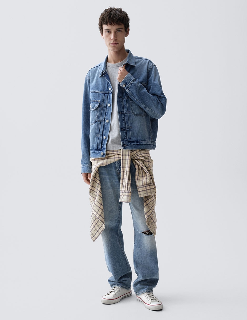 Jeans amplio para hombre 6