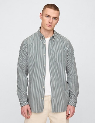 Camisa casual manga larga para hombre 1