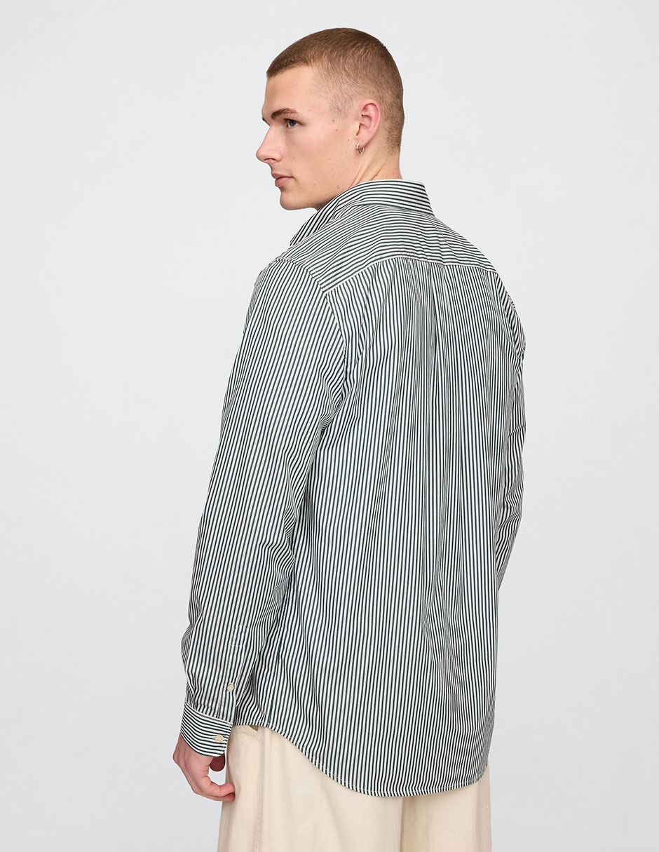 Camisa casual manga larga para hombre