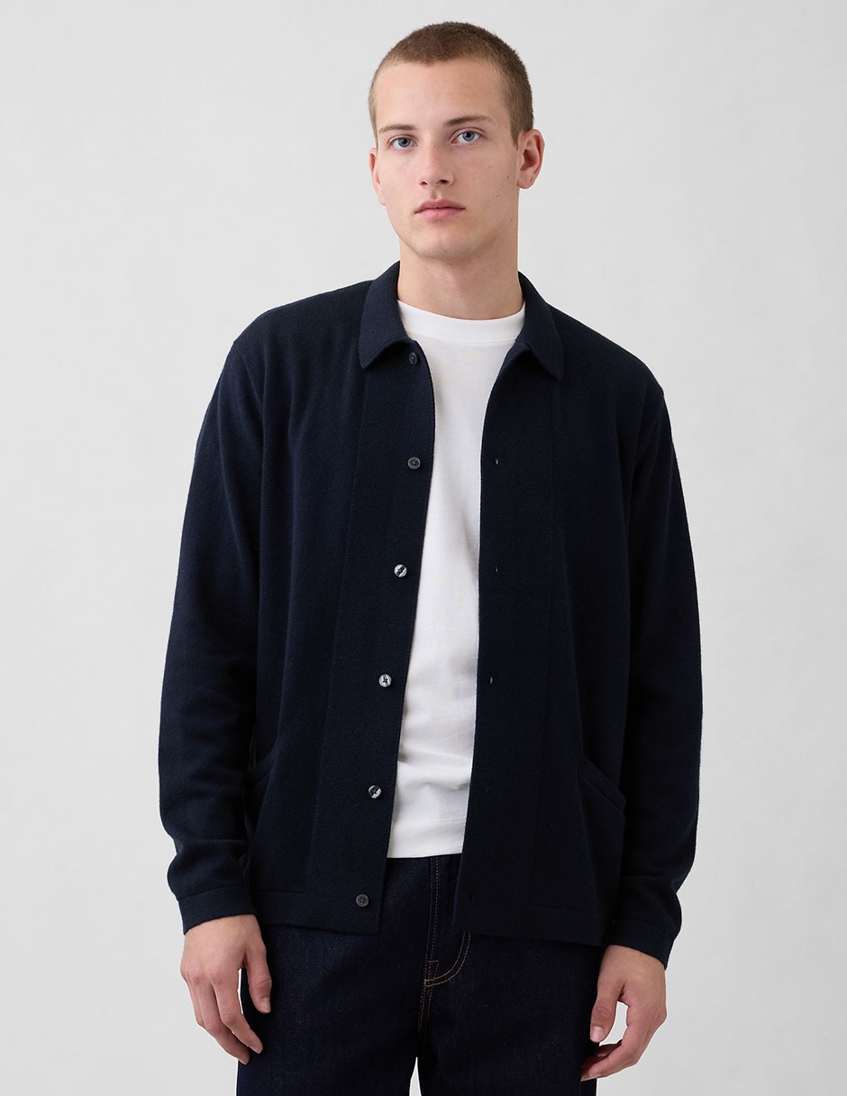 Suéter cuello camisero para hombre Suéter cuello camisero para hombre