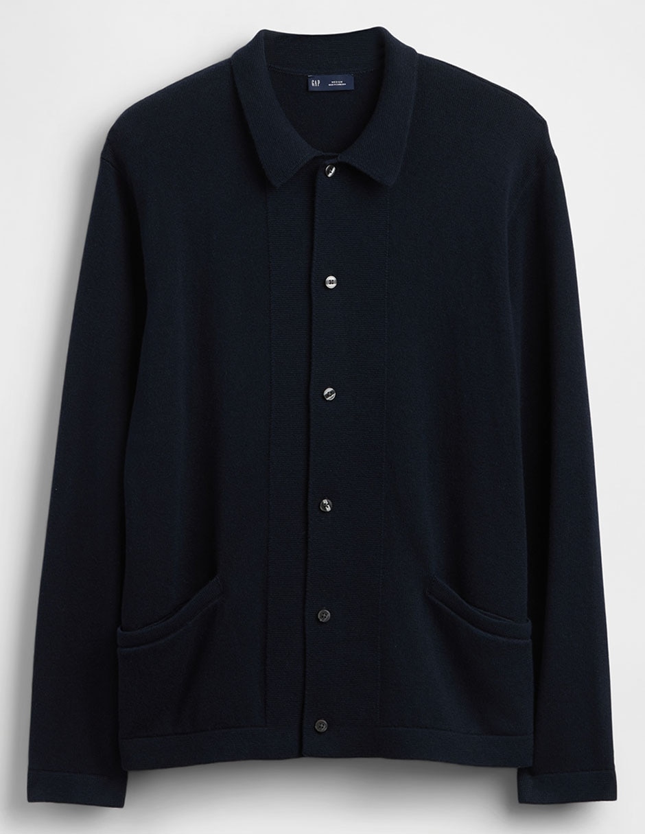 Suéter cuello camisero para hombre 2