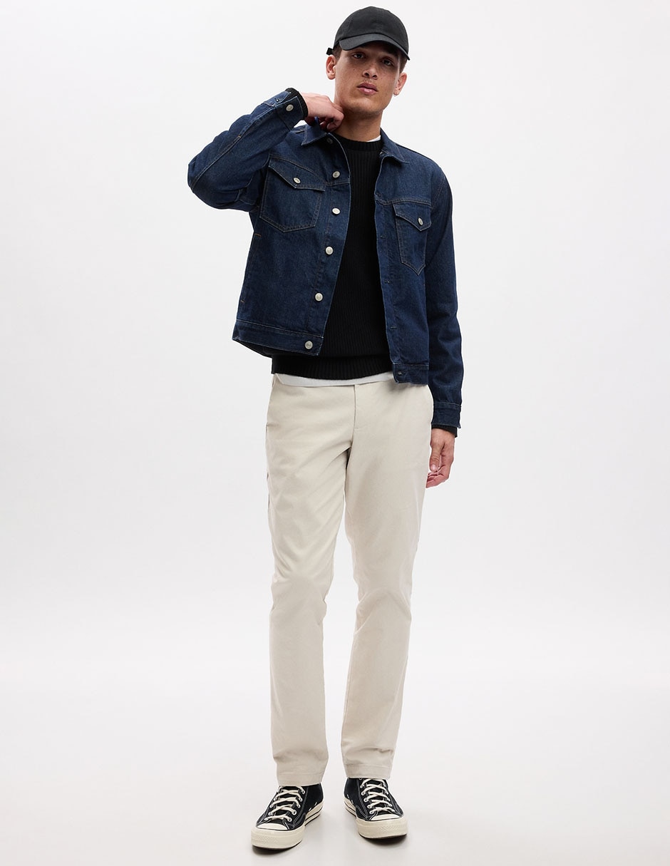 Pantalón chino slim de algodón para hombre Pantalón chino slim de algodón para hombre