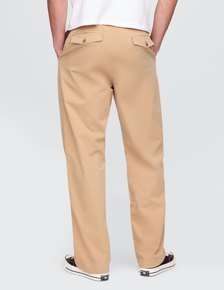 Pantalón chino slim de algodón para hombre
