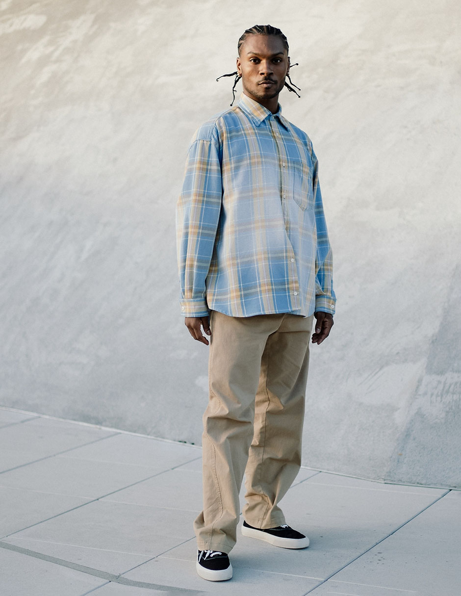 Pantalón chino slim de algodón para hombre