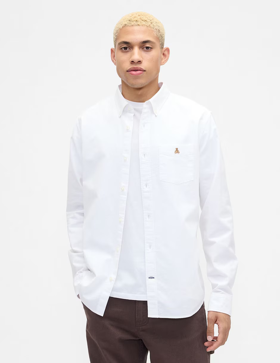 Camisa casual de algodón manga larga para hombre Camisa casual de algodón manga larga para hombre