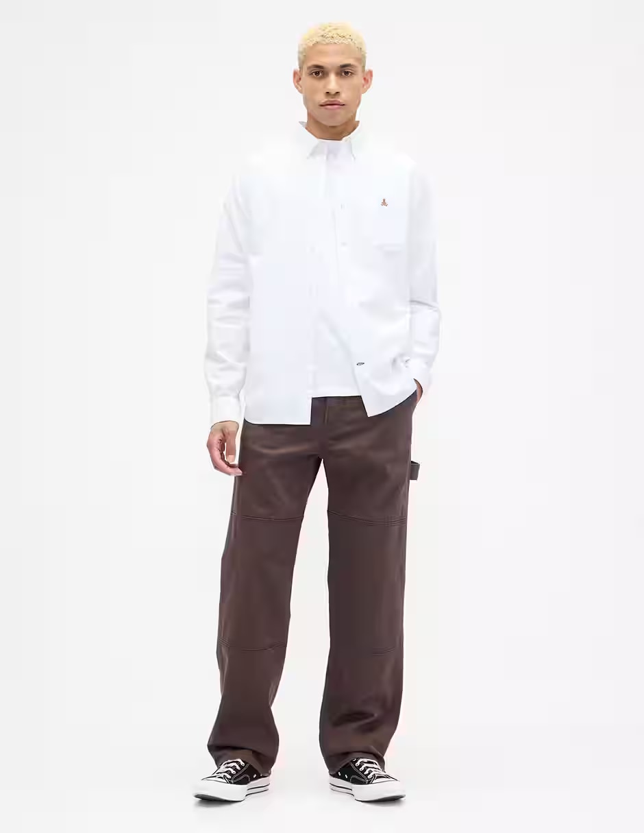 Camisa casual de algodón manga larga para hombre 2