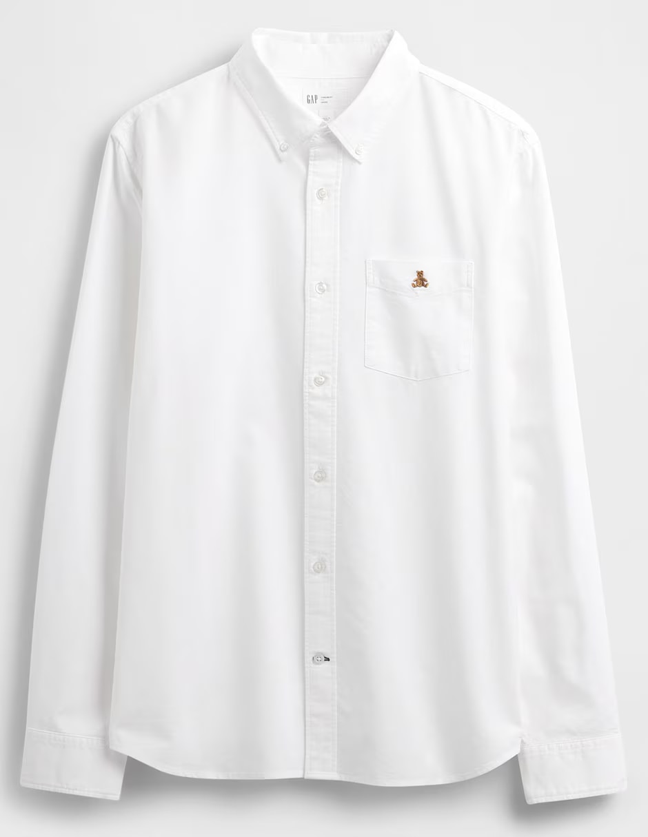 Camisa casual de algodón manga larga para hombre 5