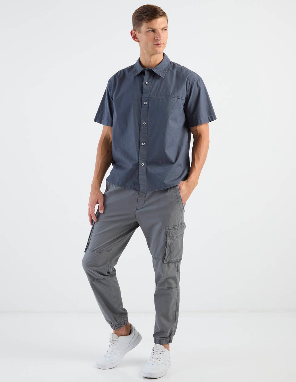 Camisa casual de algodón manga corta para hombre 3