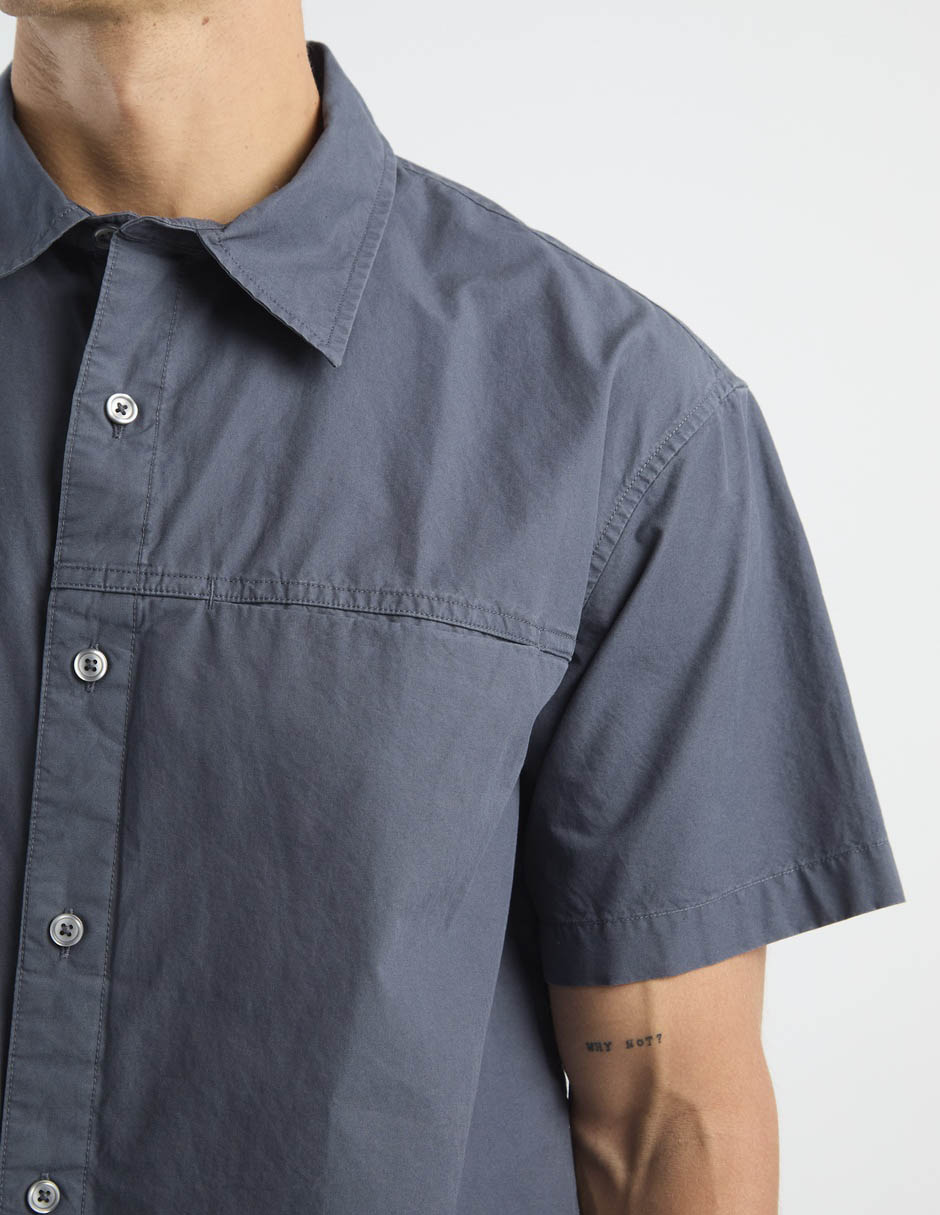 Camisa casual de algodón manga corta para hombre 5