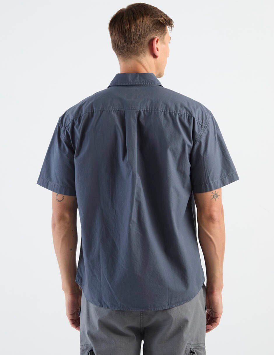 Camisa casual de algodón manga corta para hombre 6